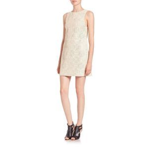 Alice + Olivia Clyde Leather Shift Dress 6